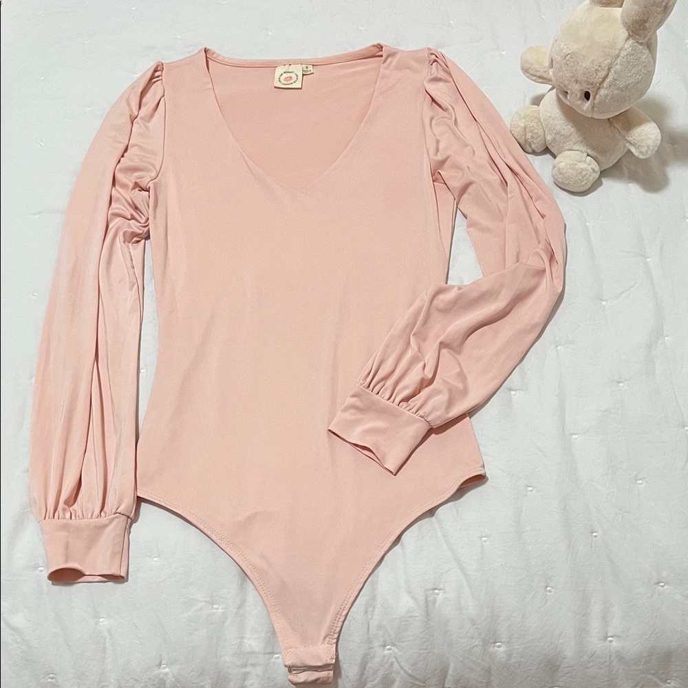 H&M Soft Pink V-Neck Top